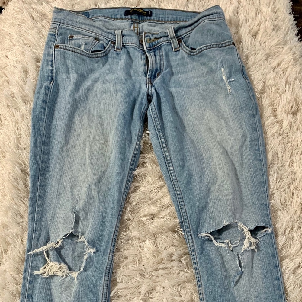 Levi's 524 Distressed Jeans
